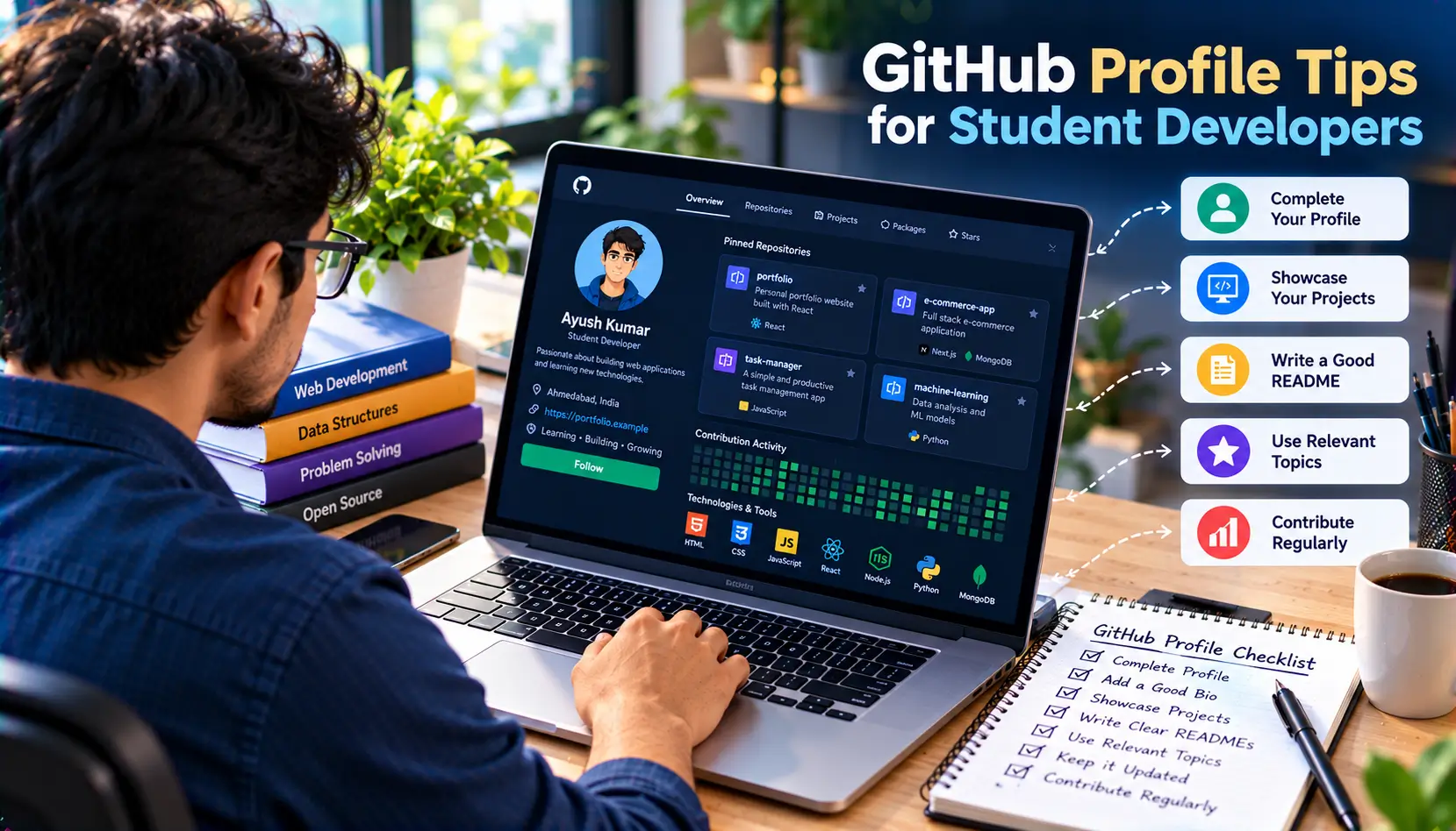 GitHub Profile Tips for Student Developers