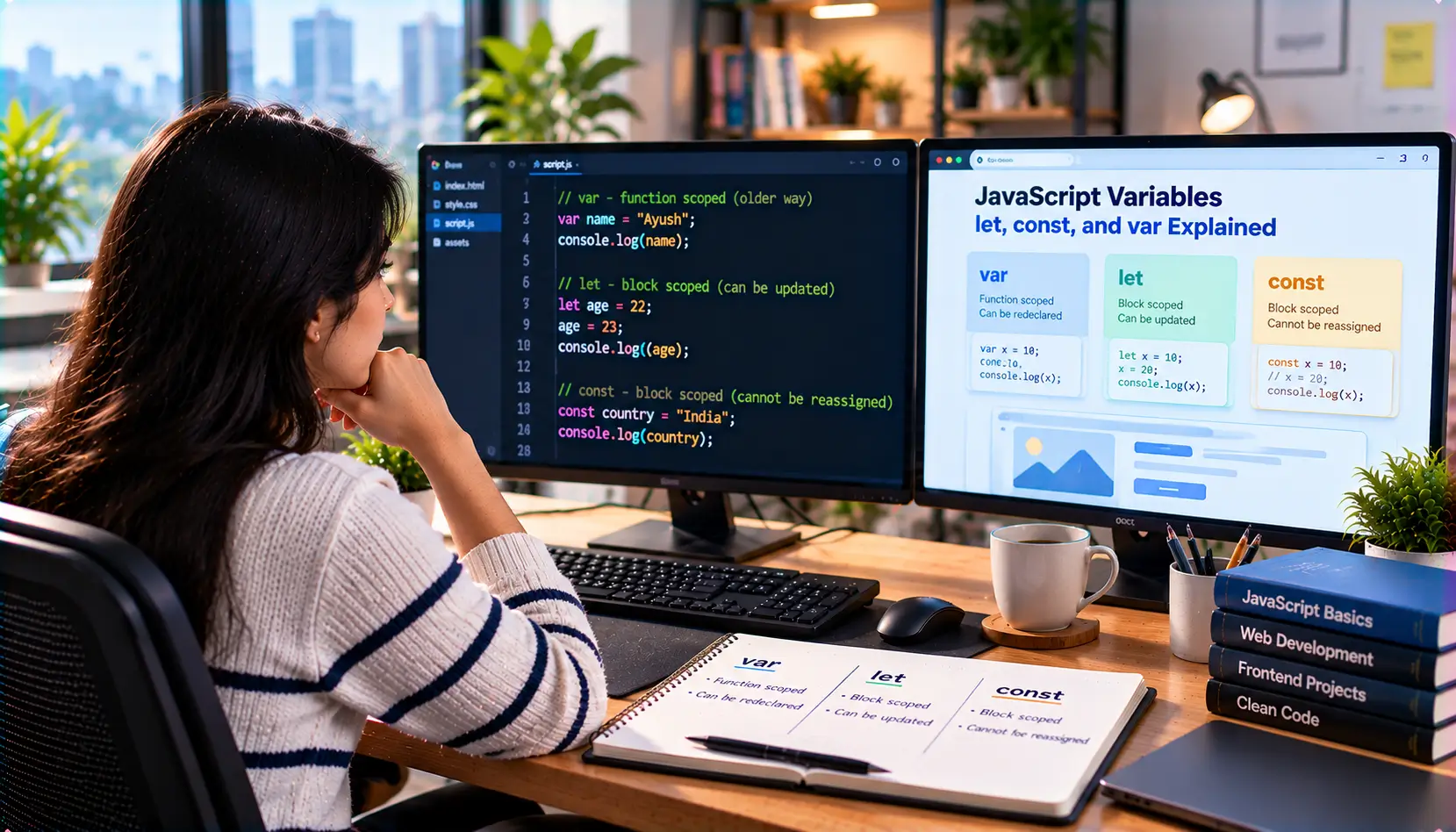 JavaScript Variables: let, const, and var Explained